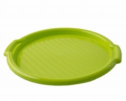 TACA ZIELONA OKRĄGŁA PLASTIKOWA TACKA 5903662206184