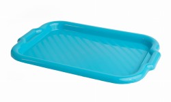 TACA NIEBIESKA PROSTOKĄTNA PLASTIKOWA TACKA 5903662206085