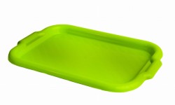 TACA ZIELONA PROSTOKĄTNA PLASTIKOWA TACKA 5903662206085