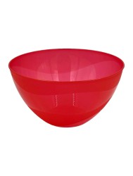 MISKA 4,5 LITRA 26CM CZERWONA DUŻA FALA PLASTIKOWA 20080 5903662200809